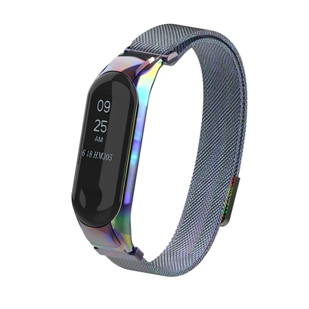 Colorful YUEDAER цветной mi Band 3 металлический ремешок для Xiaomi mi Band 3 mi lanese Loop браслет mi Band 3 Correa mi Band 3 аксессуары на магните - Цвет: Colorful