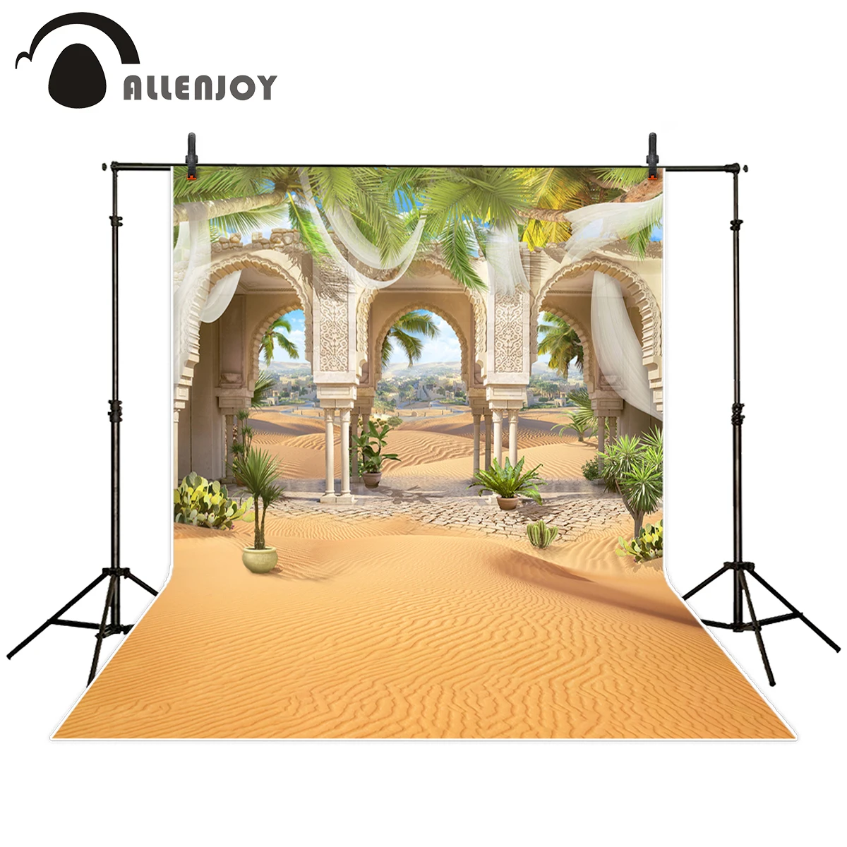 

Allenjoy photography backdrop morocco desert landscape arabic luxury wedding mountain background photo studio prop photobooth