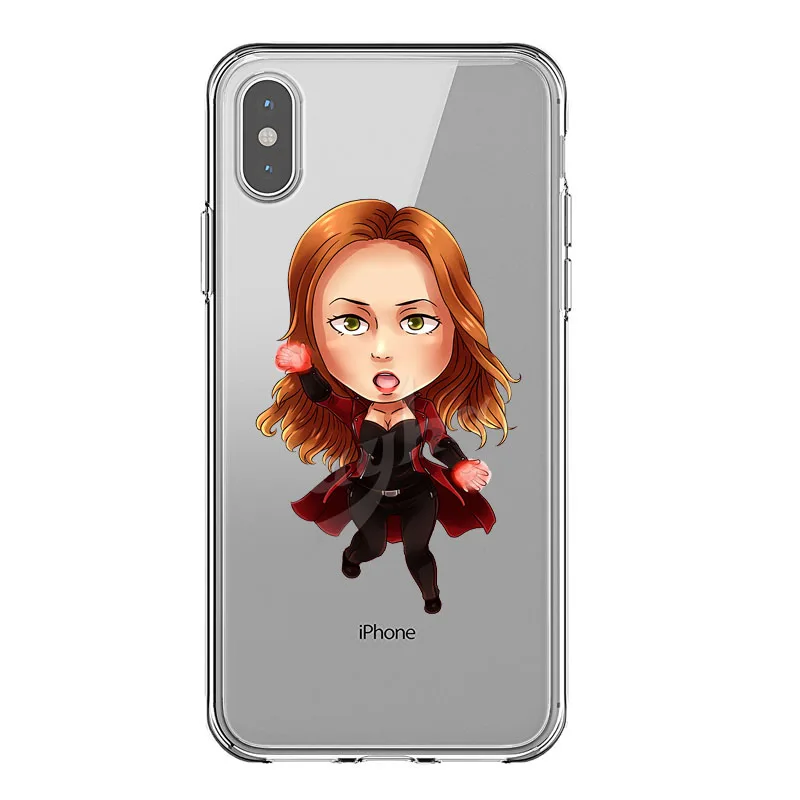 TPU Marvel Мстители Marvel DC Comics Железный человек паук Джокер Бэтмен мягкий ТПУ чехол для телефона для iPhone X SE 5S 6 6S 7 8 XR XSMAX - Цвет: TPU