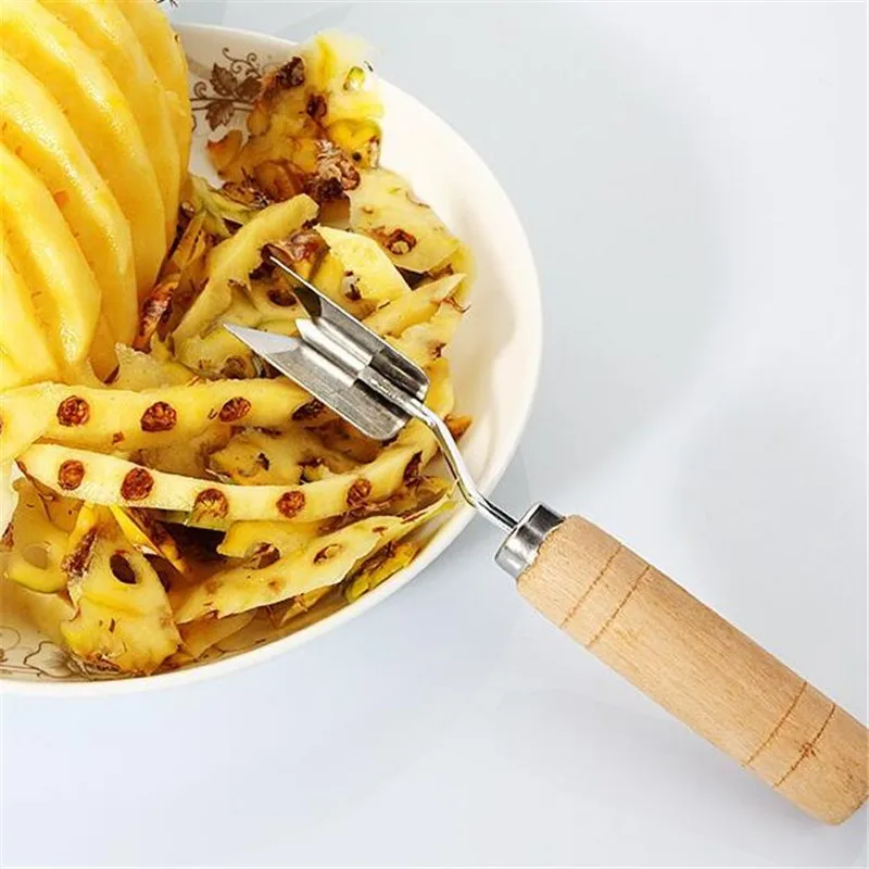 Фруктовый нож для чистки ананаса из нержавеющей стали легко чистящие слайсеры фруктовый салат кухонные