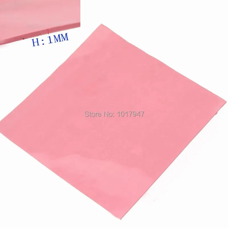 2pcs lot Pink Silicone Thermal Pad 100mm x 1mm Thick Cooling for CPU GPU 100x100x1mm | Компьютеры и офис