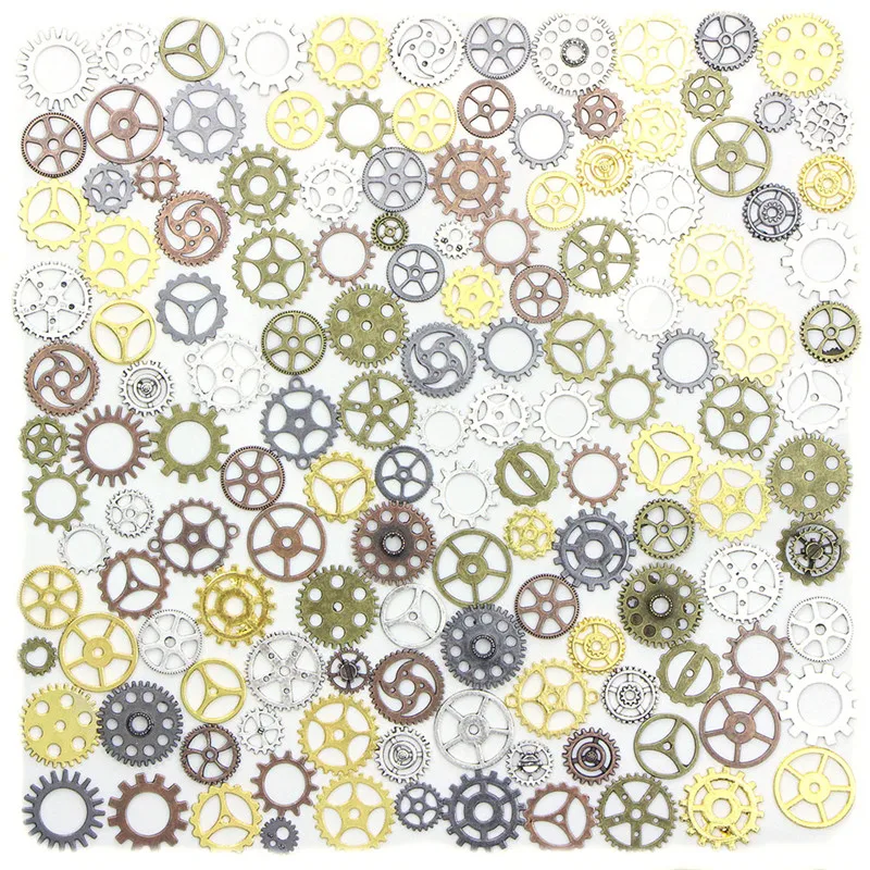 Новинка 110 г (about67pcs)/Лот стимпанк Винтаж Металл смешанные передачи Cog колеса
