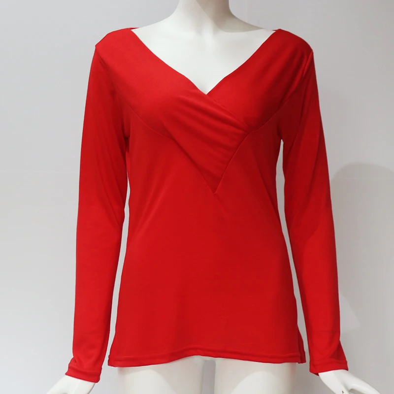 Весенняя футболка с длинными рукавами Для женщин Solid Slim Fit Футболка Femme пикантные