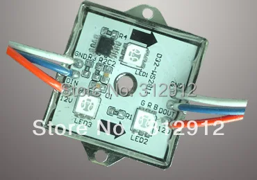 

20pcs DC12V WS2811 LED pixel module,0.72W;IP68;3pcs 5050 SMD RGB LED