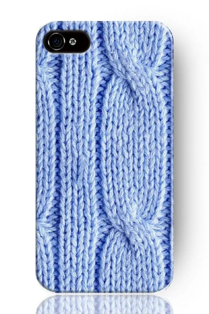 DESIGN Beauty Design Hard Back Shell Case Cover for apple iphone 4 4G 4S--Light blue sweater |