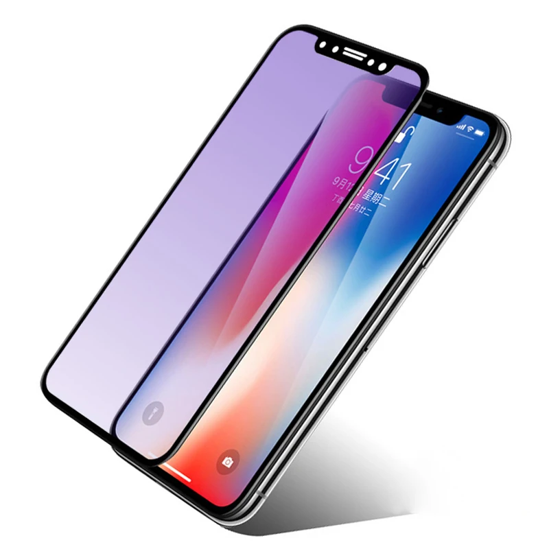 3D Матовый анти синий луч 9H закаленное стекло для iPhone X XS XR 11 12 Pro Max 7 8 Plus SE 2020 матовая