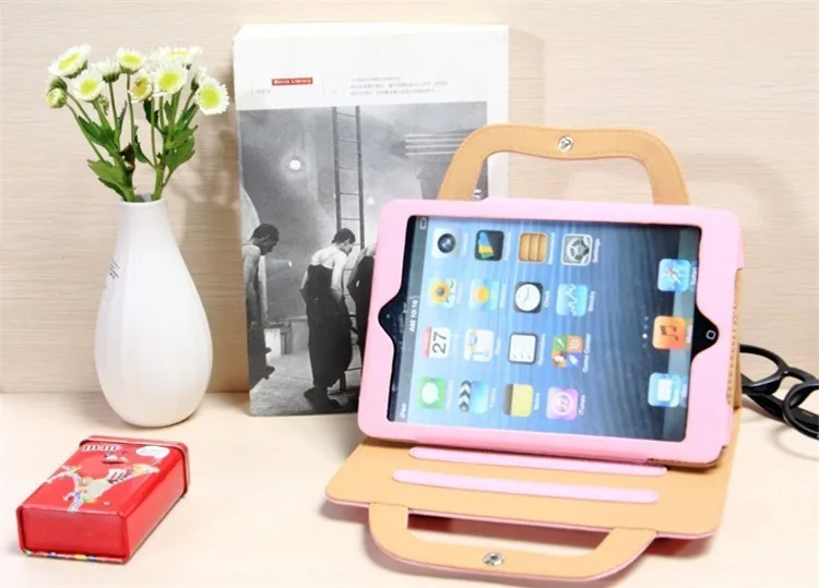 Высокое качество из искусственной кожи складная сумка для переноски Apple iPad Mini 1 2 3