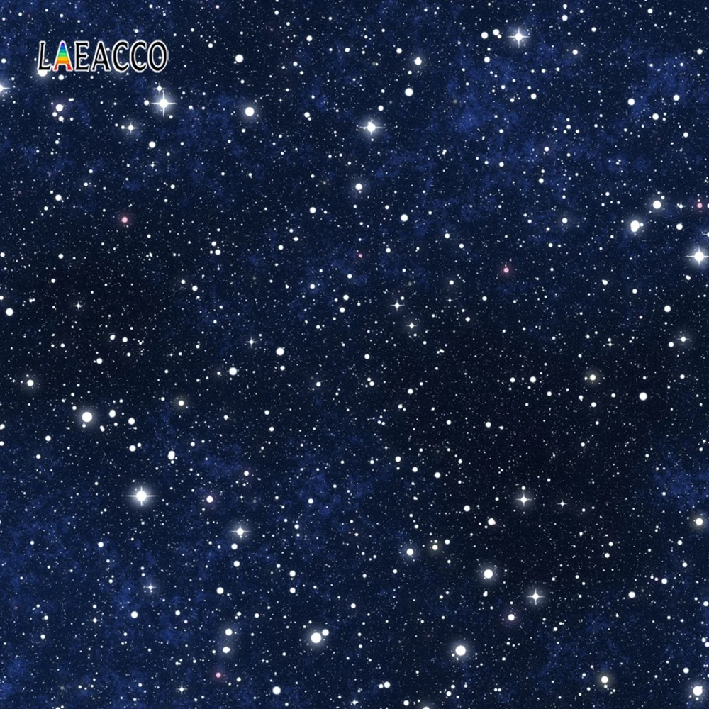 Laeacco Night Stars Bling Starry Sky Baby Pets Portrait Photocall Photography Background Customized Backdrops For Photo Studio |