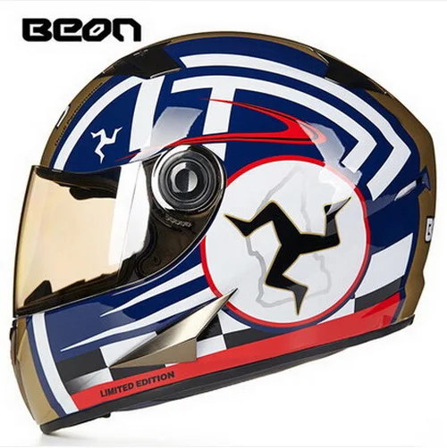 EUR ECE moto rcycle шлем BEON B-500 windstorm внедорожный самокат мото rbike moto cross moto rcycles шлемы dirt bike руля - Цвет: manxman
