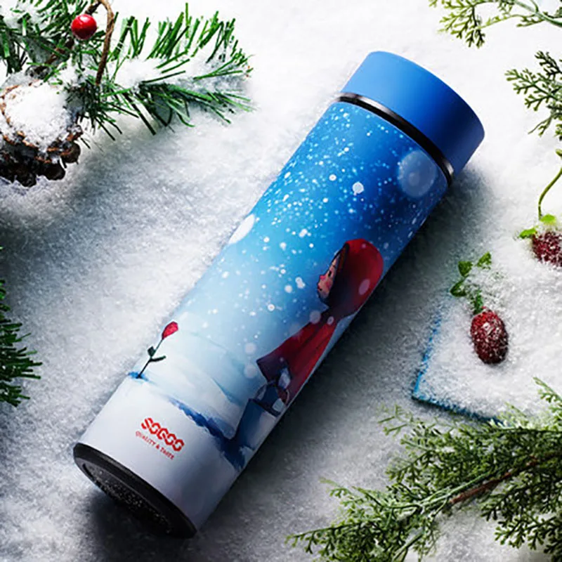 Cute Thermo Bottle Stainless Steel Travel Tumbler Vacuum Flask Water Termica Thermos Pot Hot W5B69 | Дом и сад