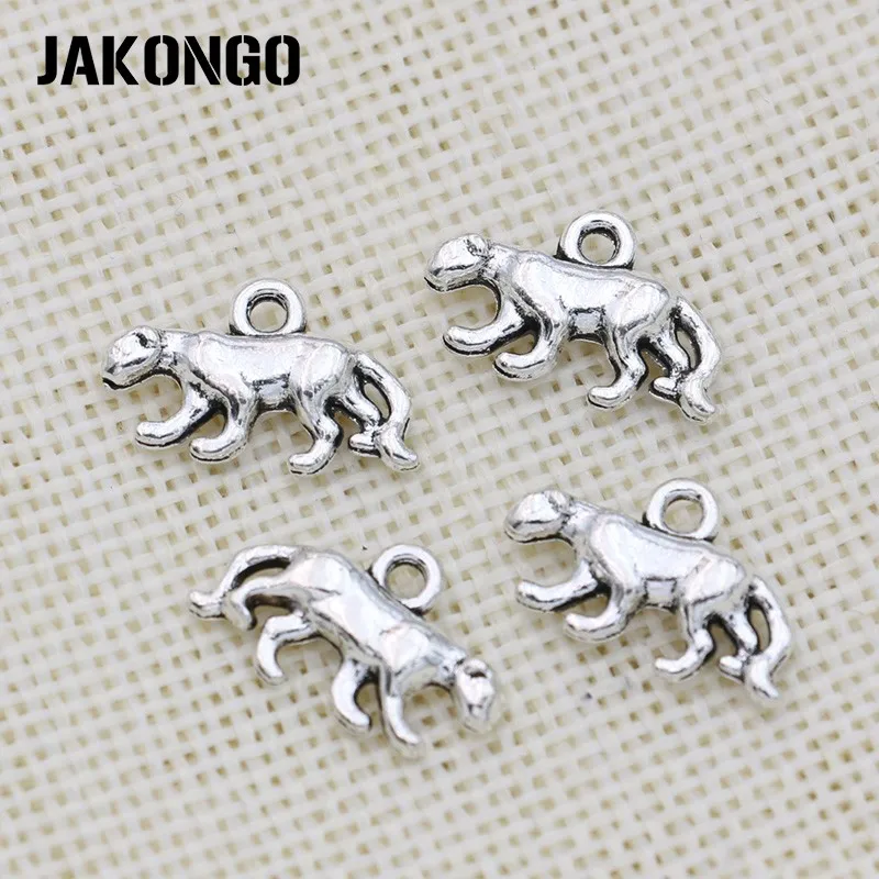 JAKONGO Античная Посеребренная леопардовая Подвеска для изготовления ювелирных