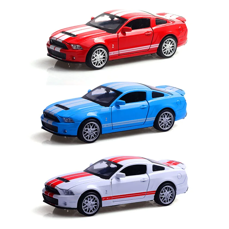 1:32 Ford Shelby GT500 игрушечные автомобили модель автомобиля со звуком и светом