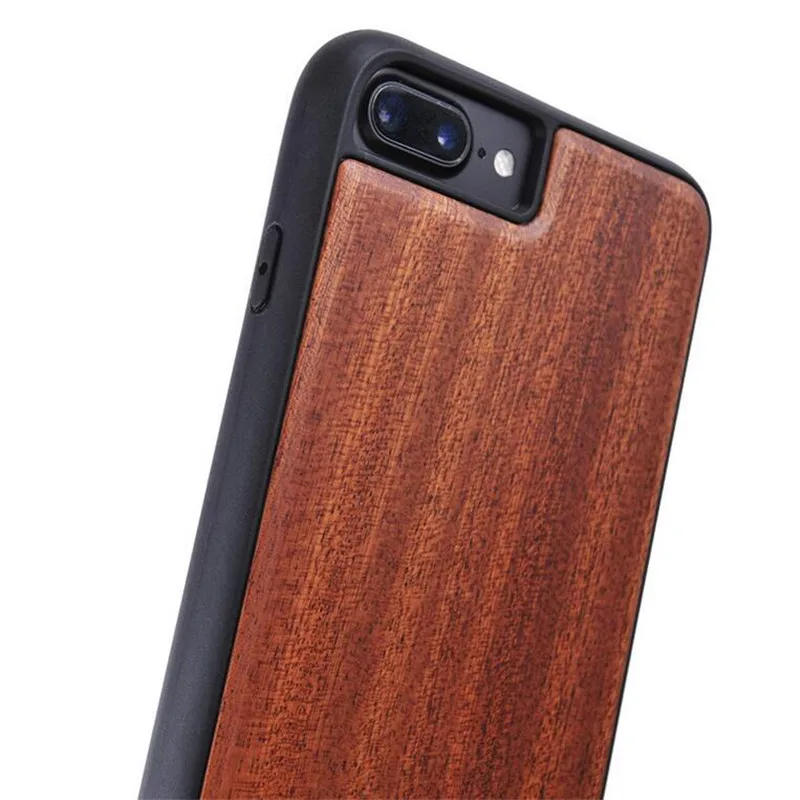 LANCHE Для iPhone 6 s Плюс 5 5S SE 7 дело Роскошные Изначально Bamboo Cherry Груша Орех Деревянный +