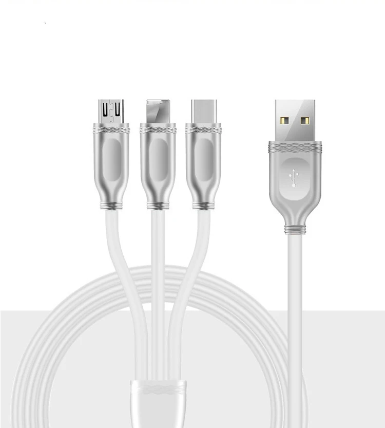 3 в 1 3A USB кабель из цинкового сплава ретро Micro usb type C кабель для huawei Xiaomi Redmi usb-кабель для Samsung для iPhone XR XS MAX