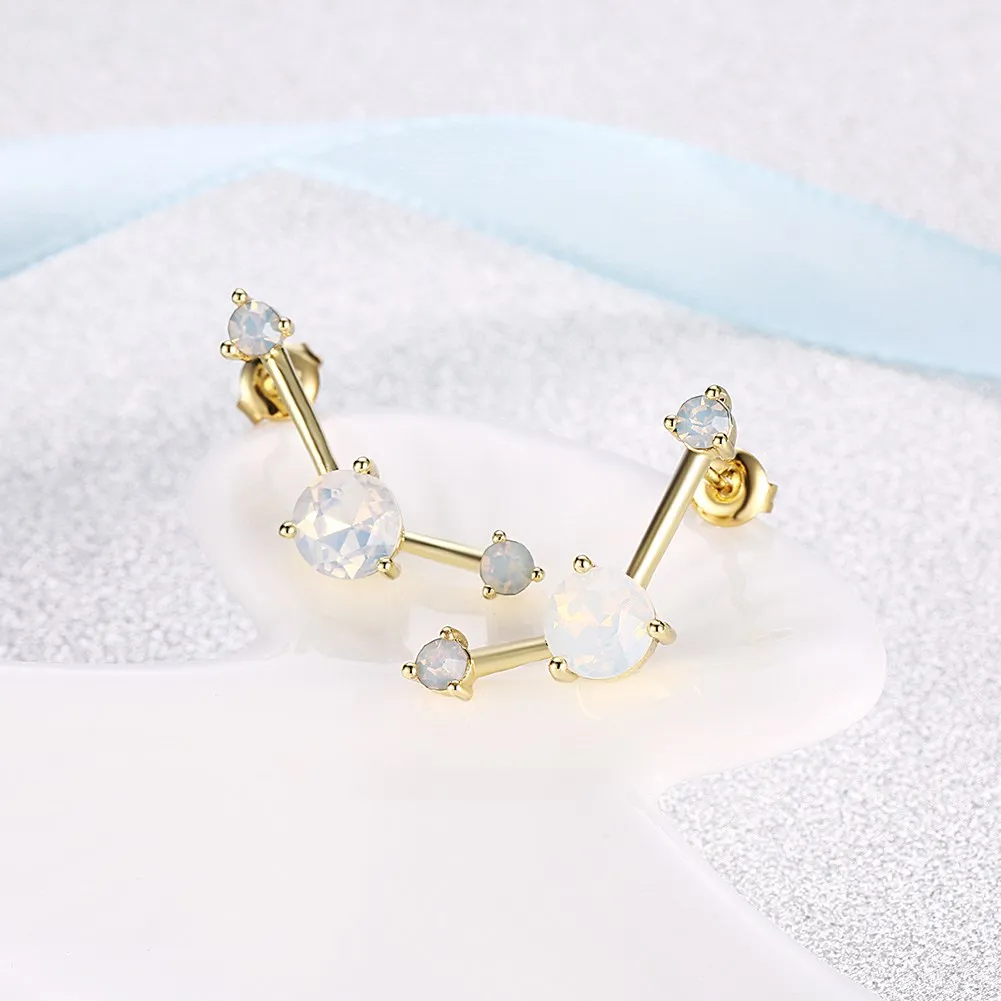 Серьги гвоздики для ушей oorbellen kolczyki stone damskie cadeau maitresse золотистый цвет турецкий