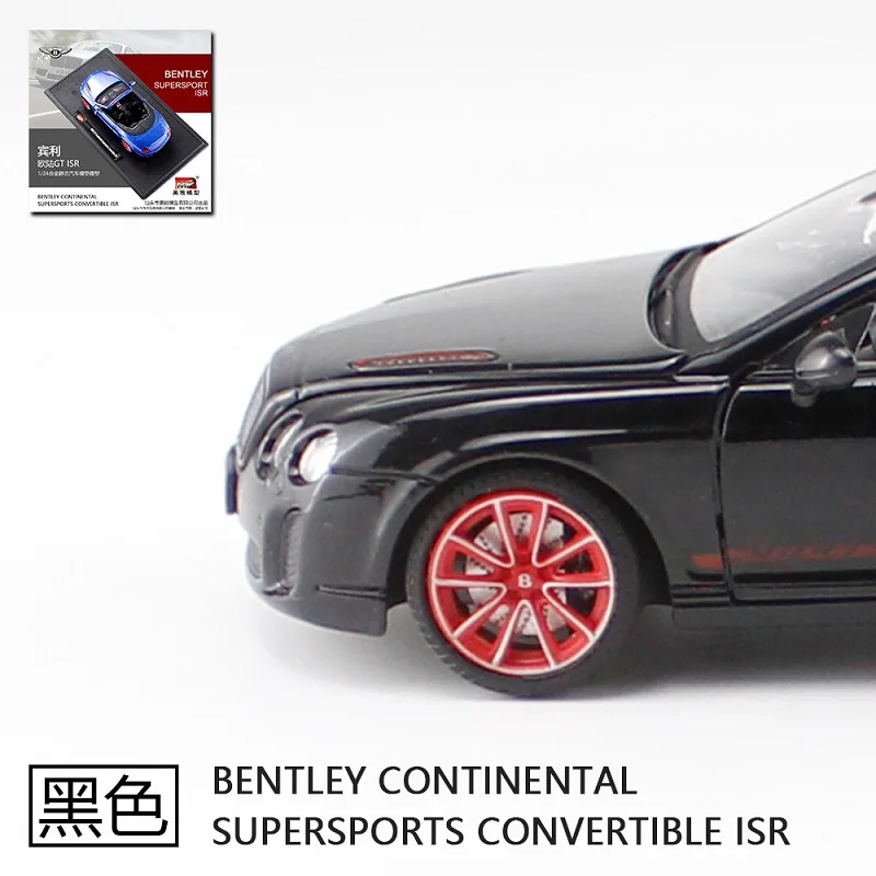 Новинка, 1:24, bentley, Континентальный суперспортивный трансформер, isr, металлический автомобиль, литой под давлением, драгоценная Коллекционная модель автомобиля, игрушки со звуком и светильник