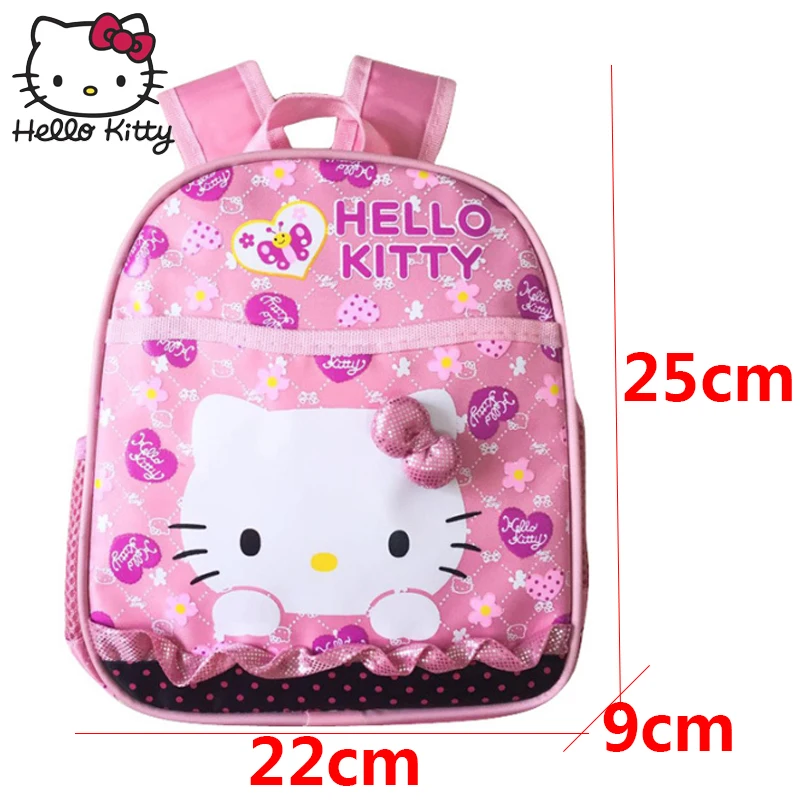 Детский рюкзак с героями мультфильмов Hello Kitty милый мягкий для девочек школьный