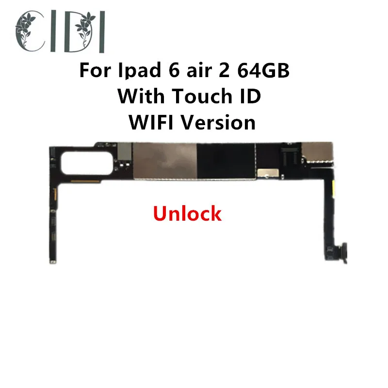 Оригинальная разблокированная материнская плата CIDI для Ipad 6 Air 2 64 Гб WIFI версия с