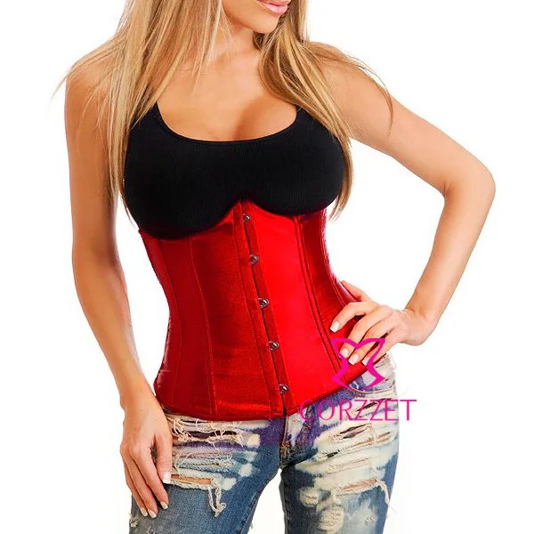 7 цветов атласный красный сексуальный женский латексный Лучший корсет под грудью