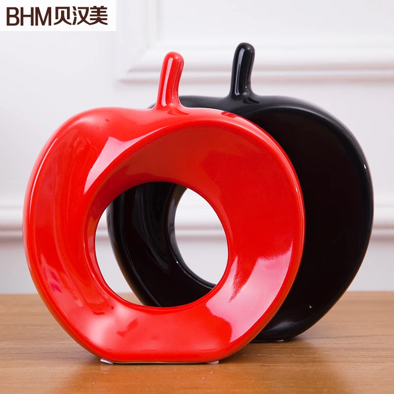Керамические apple home decor ремесел украшения комнаты керамические милые фарфоровые