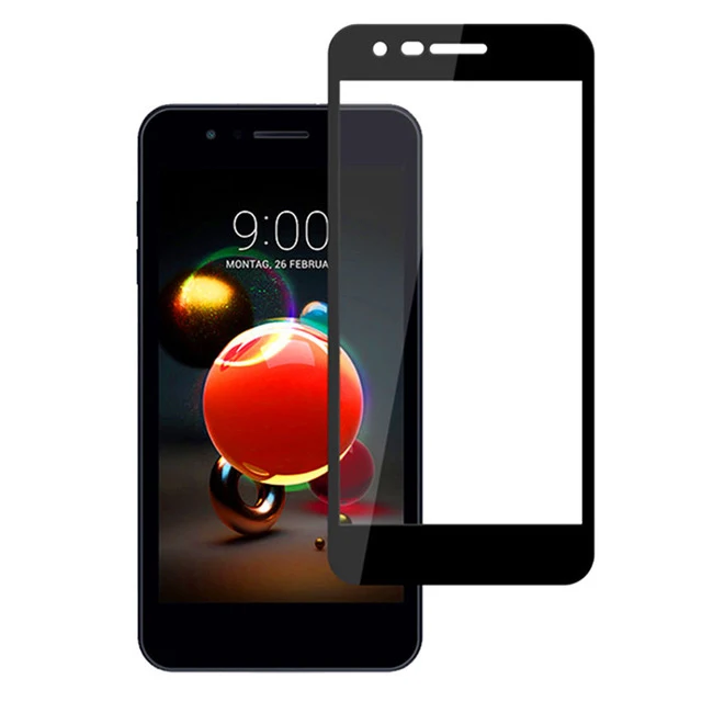Высокопрочное закаленное 3d стекло для LG K10 2018 полное покрытие 9H защитная пленка