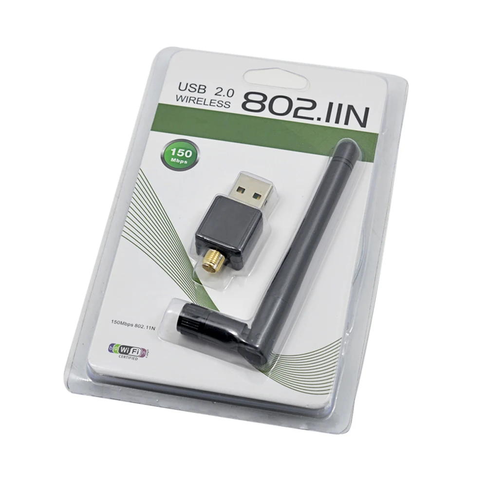 Беспроводной usb адаптер TISHRIC 150 Мбит/с сетевой Wi Fi 802.11n/g/b антенна для WindowsXP/7/8 Vista
