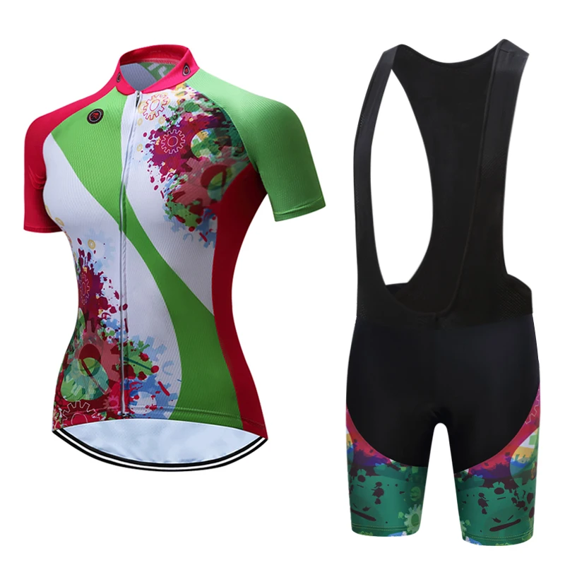 

Pro Cycling Jersey Set 2022 Female Short Sleeve Bicycle Clothes Kit Woman Maillot Ciclismo Mountain Bike Clothing Wear Skinsuit