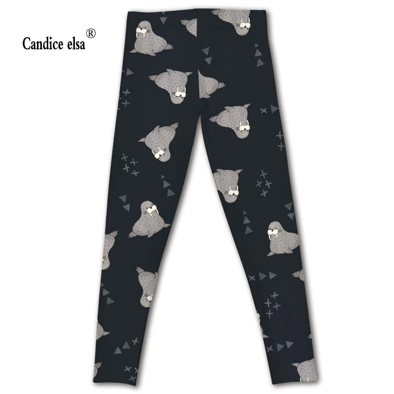 Женские эластичные леггинсы CANDICE с принтом Эльзы|women leggings|women plus leggingsprinted leggins |
