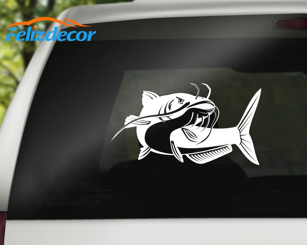 Catfish Fish Vinyl Creative Car Decal Styling Decals White Black L193 | Stickers