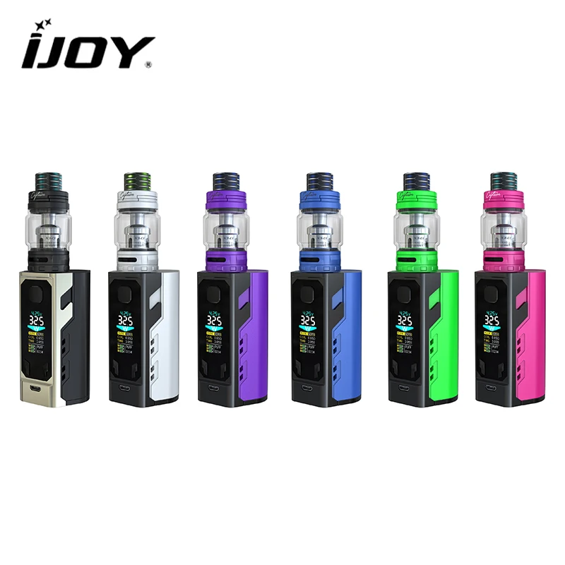 Оригинал IJOY капитан X3 комплект электронных сигарет 324 Вт VAPE с 8 мл subohm Танк Fit C1 C3