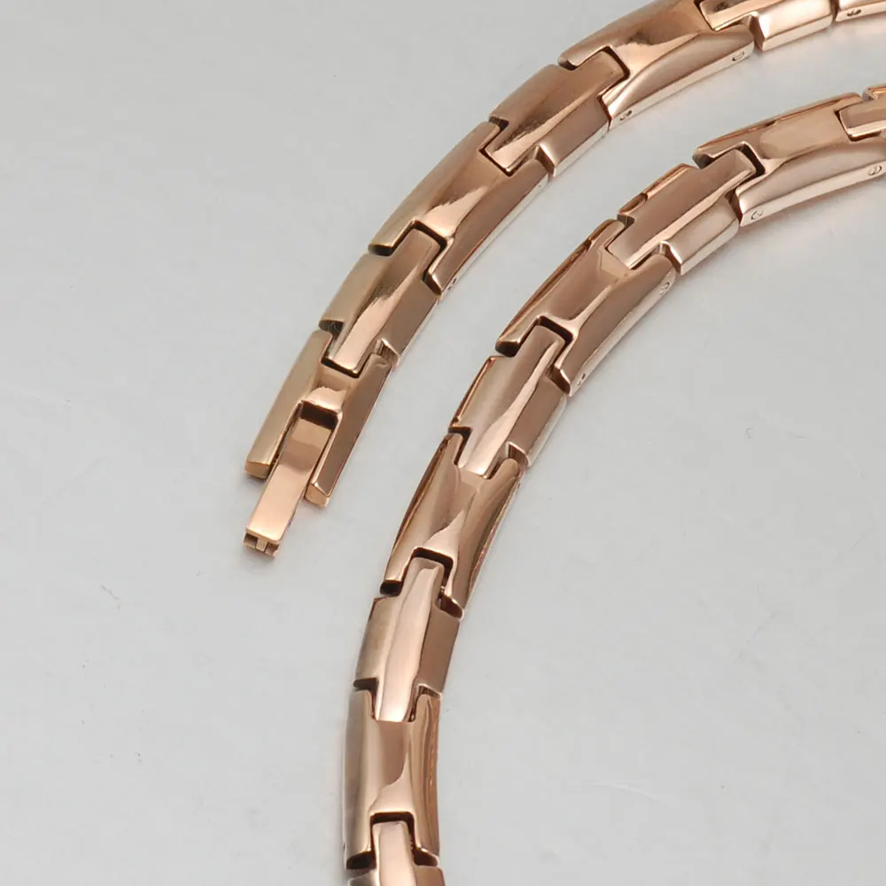 Wollet Jewelry титановое магнитное ожерелье для мужчин и женщин цвет розового золота AFA