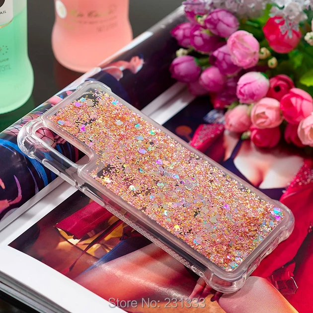 C ku 3D жидкий зыбучий песок Блестящий Мягкий ТПУ чехол для Samsung Galaxy A50 A20 A30 A70 M30 Huawei P30