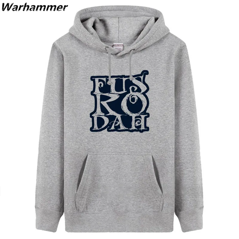 FUS RO DAH мужские толстовки рукоделие принт флисовый уплотненный с капюшоном
