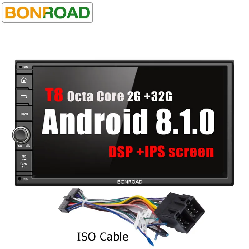 T8 706A8D5 Bonroad" 2Din Octa Core Android 8,1. Автомобильный мультимедийный плеер с DSP для Nissan gps навигация Радио стерео аудио плеер(без DVD - Цвет: T8 706A8D5