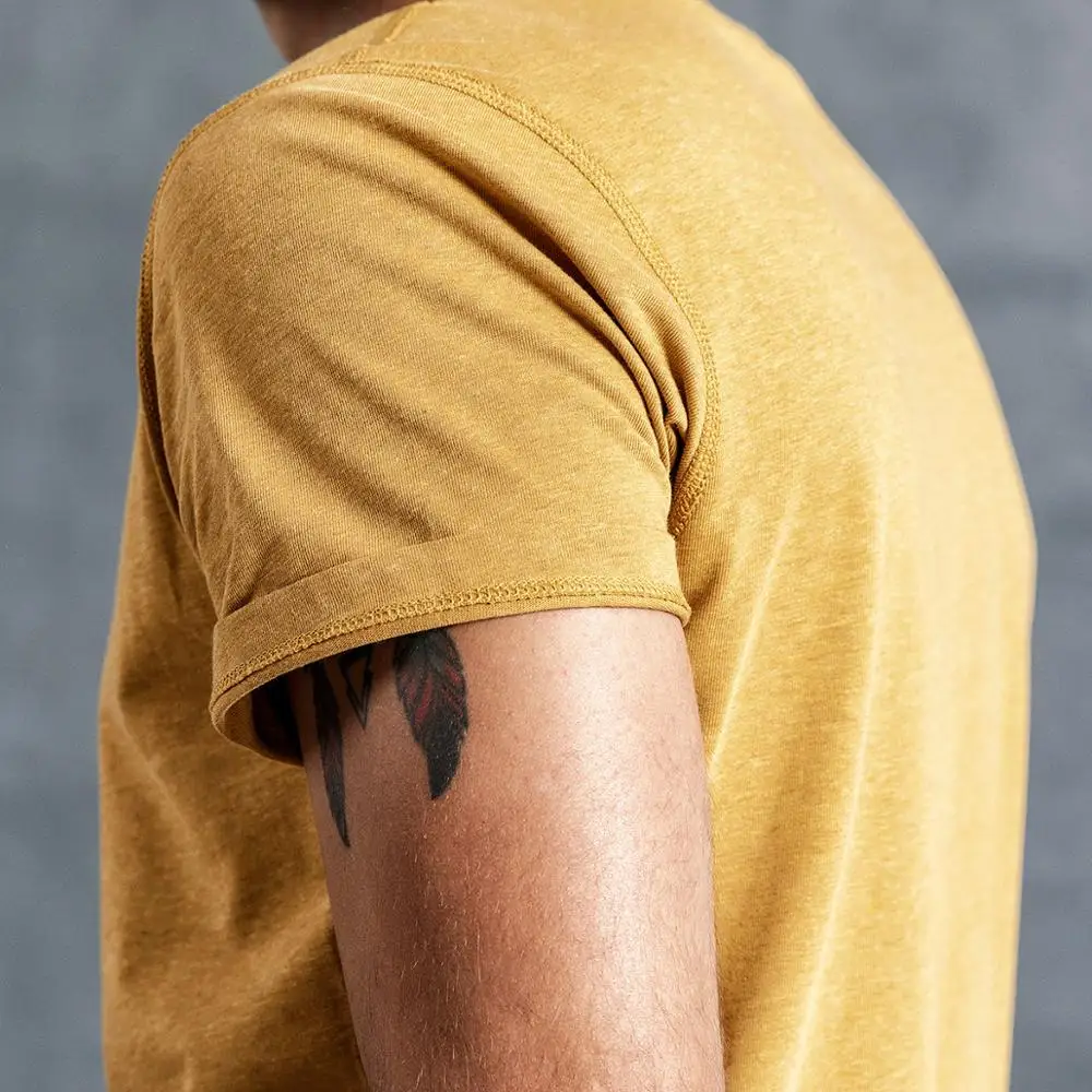 SIMWOOD 2021 летняя Новинка 100% цветная хлопковая Футболка мужская футболка с вырезом