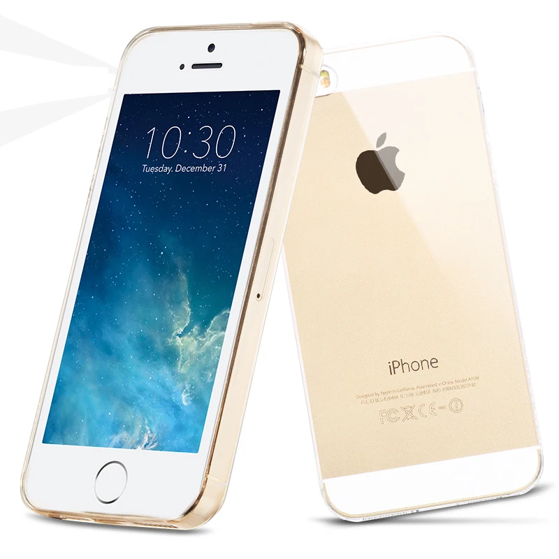 Мягкий гибкий силиконовый чехол из ТПУ для Fundas Coque Capa Apple iPhone 5 5S SE прозрачные