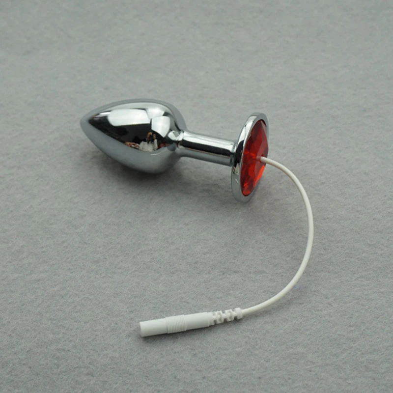 Анальная пробка из нержавеющей стали с электрическим током Женская вагинальная