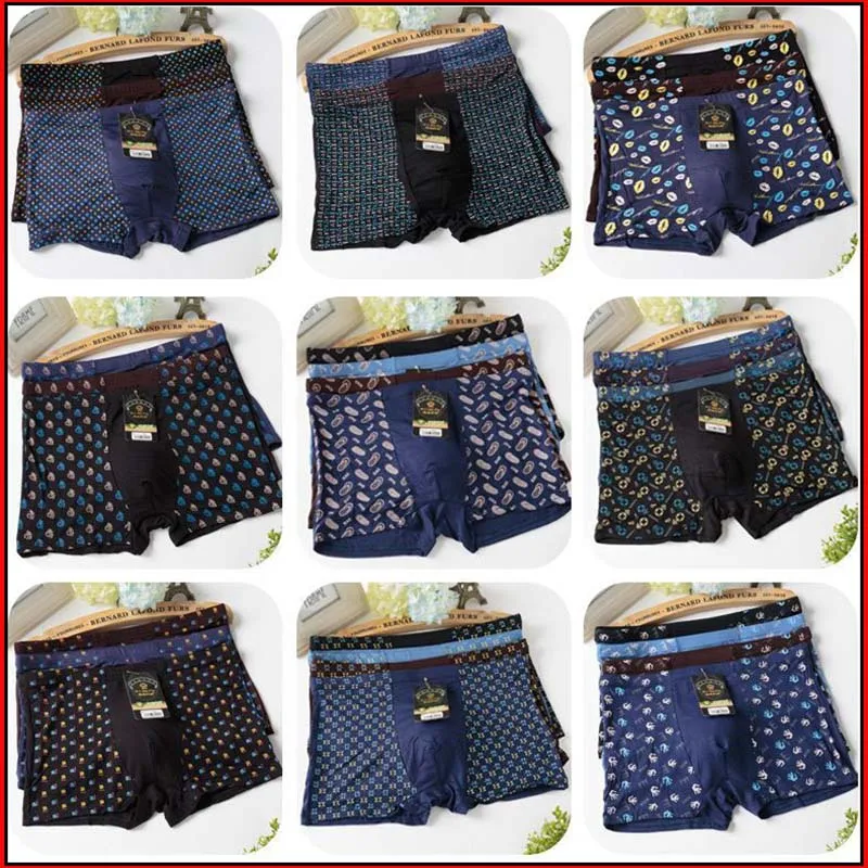 

Classic Mulity Print Boxers Mens Home Comfy Cotton Boxer Panties Multi Style Shorts Underwear Bulge Underpants 10 Pieces