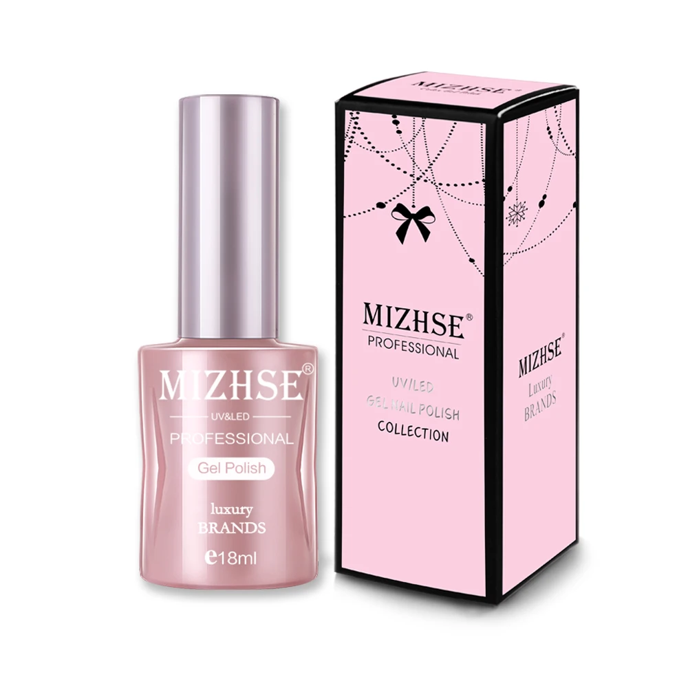 

MIZHSE 18ML UV Gel Nail Polish Rose Gold Glitter Sequins Soak Off UV Gel Varnish Color Nail Gel Polish DIY Nail Art Laquer