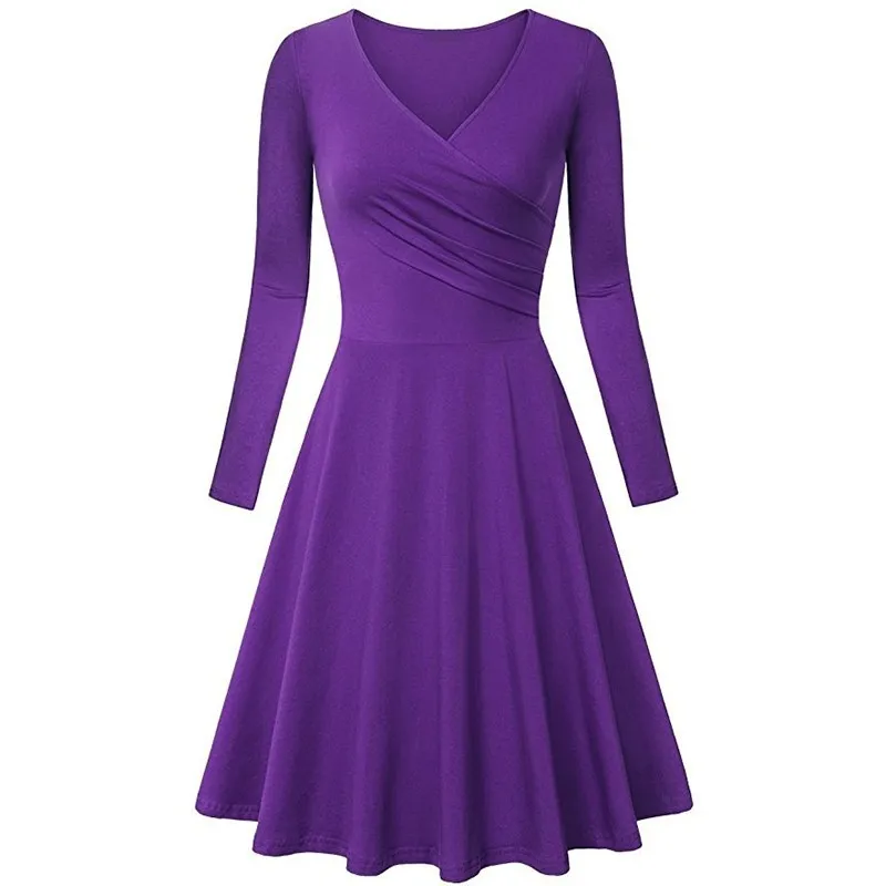 4 ENXI, женское платье с v-образным вырезом, элегантное, офисное, Vestido, платья для беременных, до колен, Одежда для беременных, Осеннее, женское, сексуальное платье - Цвет: 4