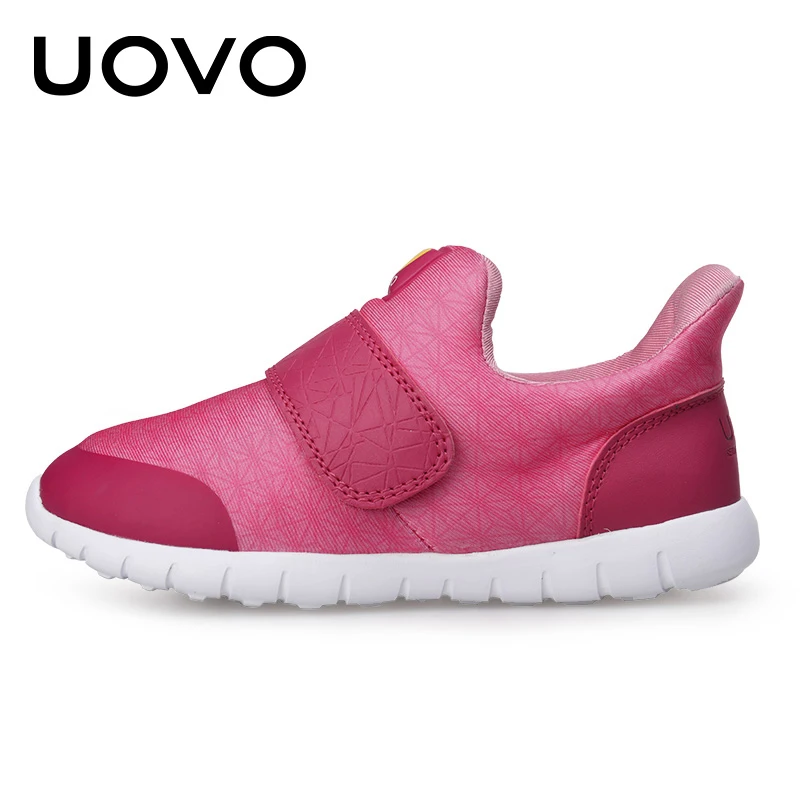 UOVO/новая весенняя обувь для девочек; модная дышащая обувь для детей; обувь принцессы; коллекция года; детская обувь без шнуровки; Размеры 30#-35