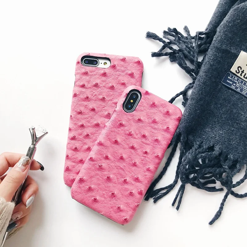 Чехол Ostrich из искусственной кожи для iphone 12 Pro Max Mini 11 11Pro XS XR 6 6S 8 plus 7 8|Бамперы| |
