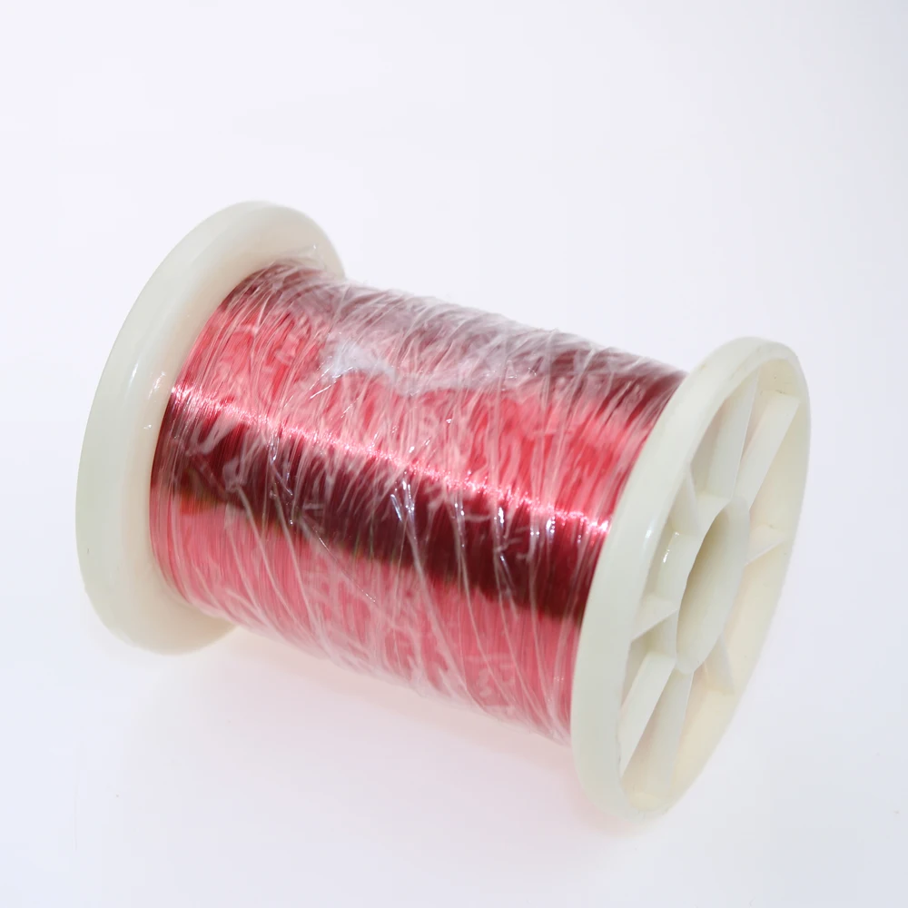 

DHL 10000m/pieces 0.1 mm red new polyurethane enameled copper wire flying lead QA-1-155