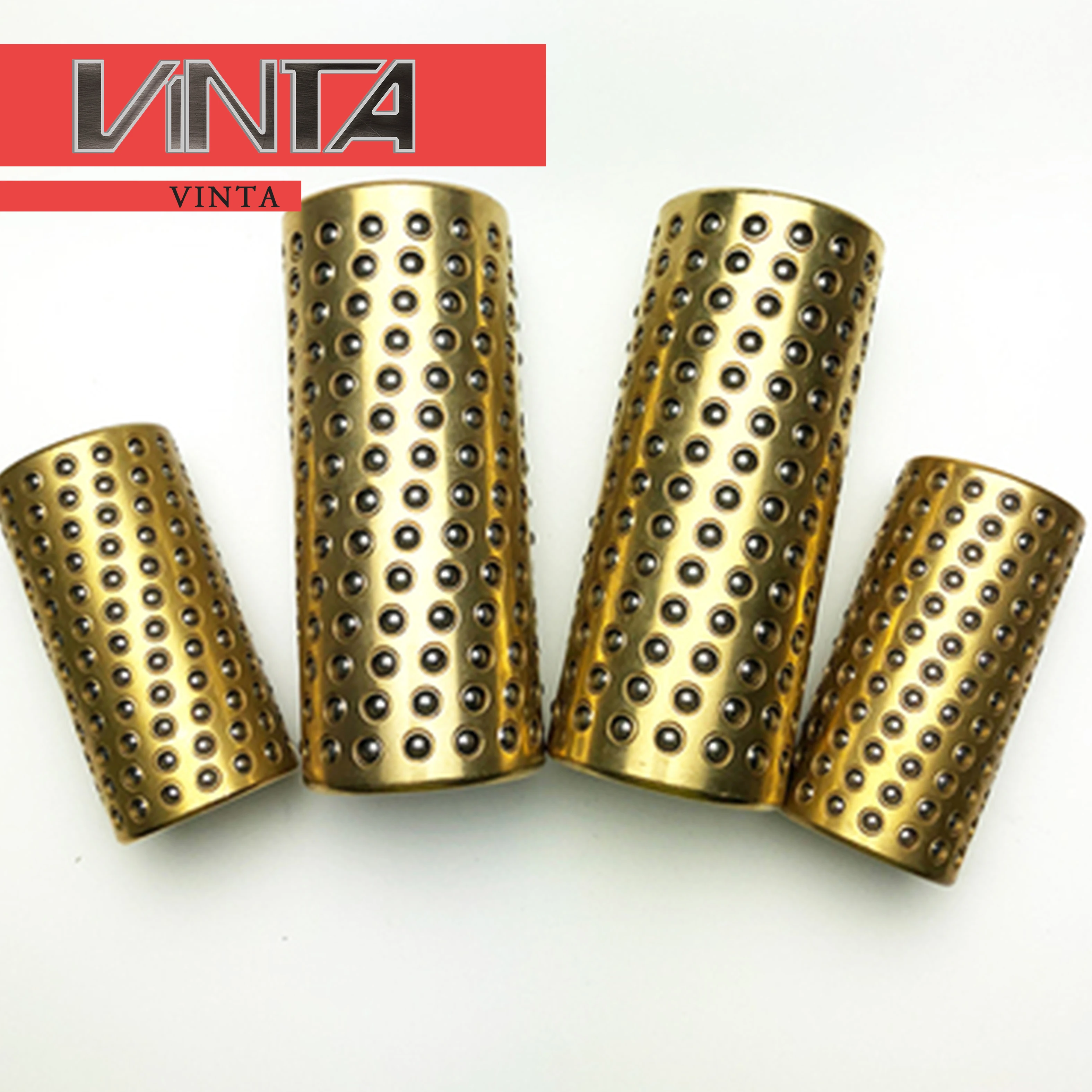 

Copper alloy Ball Bearing Retainer Rolling Guide Bushing Supporter Brass Steel Ball Cage Miniature linear ball guide sleeve CNC