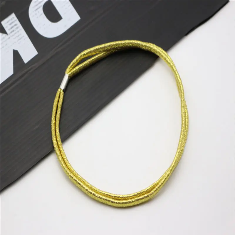 Женский Блестящий эластичный ободок на голову высокое качество блестящий для