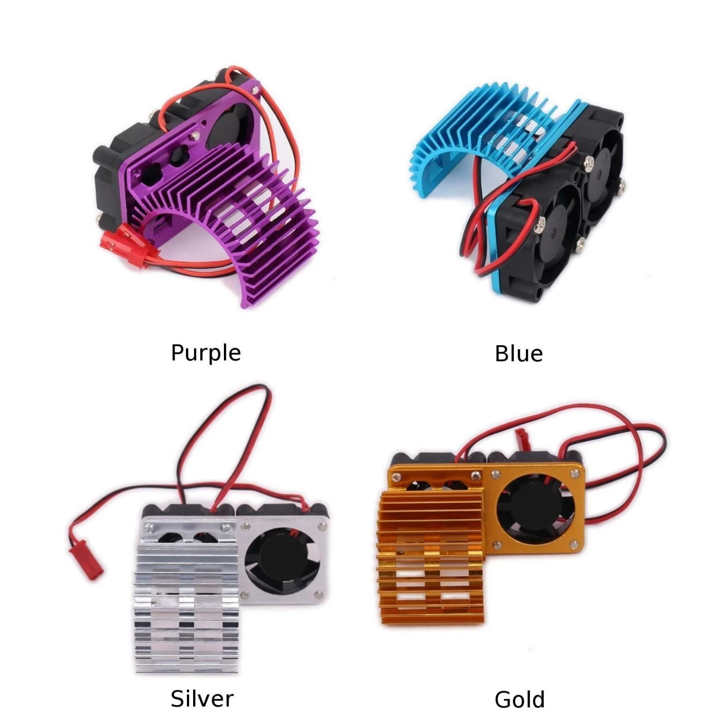 Twin Motor Heat Sink Cooling Fan Model vehicle Assembly Aluminum alloy | Игрушки и хобби