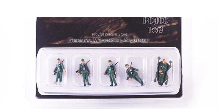 1/72 P0409 немецкий костюм для потери набор из 5 человек готовая продукция аксессуары