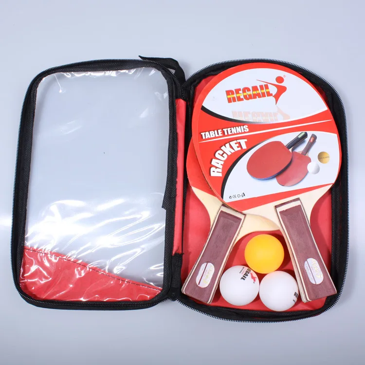 2 шт. Высококачественная сырая резина с двойным лицом тренировочная ракетка для