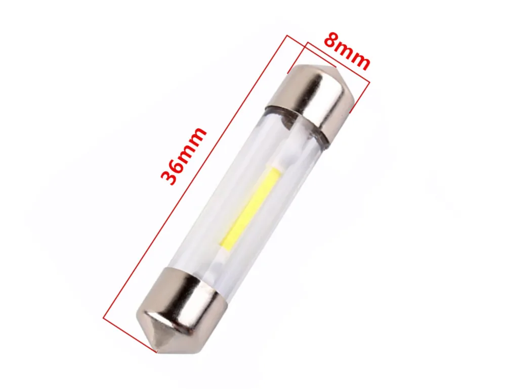Автомобильные светодиодные лампы C5W COB 2 шт. 36 мм 12 В|c5w cob|car led bulblight source |
