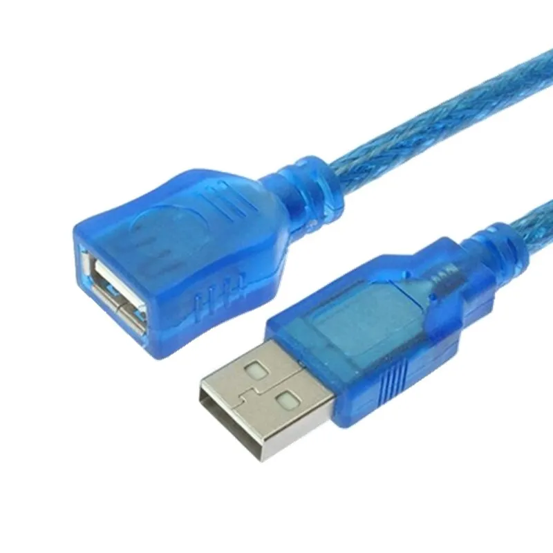 Синий USB 2,0 Мужской к женскому USB кабель 1,5 м 3 м 5 м удлинитель провод супер скорость Расширение синхронизации данных кабель для ПК ноутбука клавиатуры - Цвет: Синий